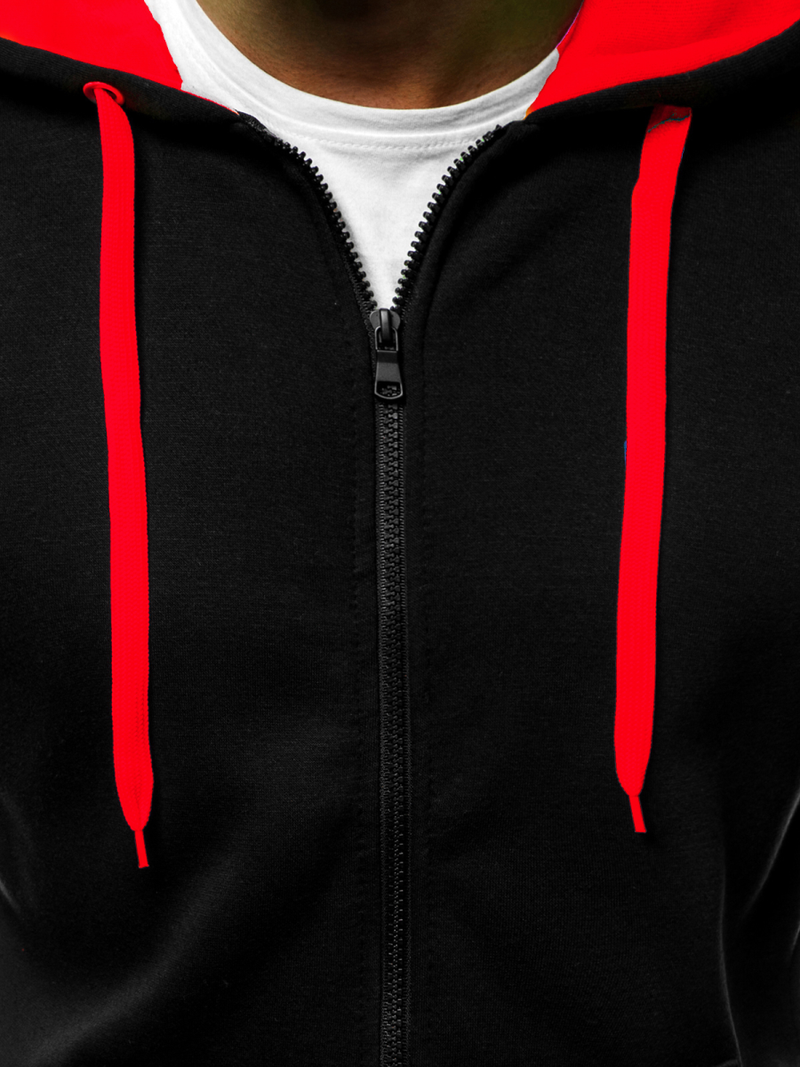 Толстовка чоловіча Чорно-Червона OZONEE JS/2013