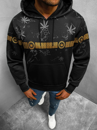 Толстовка чоловіча чорна OZONEE O/HM638