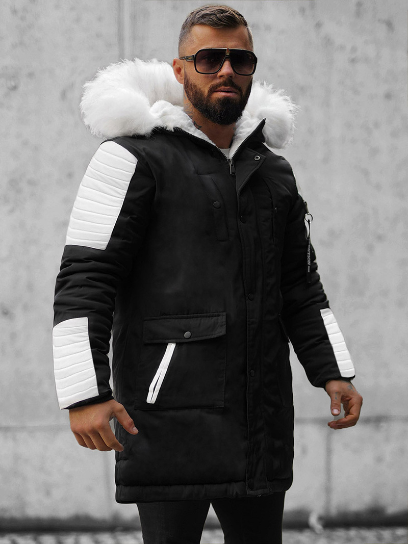 Куртка зимова чоловіча Чорно-Бiла OZONEE O/5832/22Z