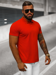 Футболка Поло чоловіча червона OZONEE JS/8T80/18Z