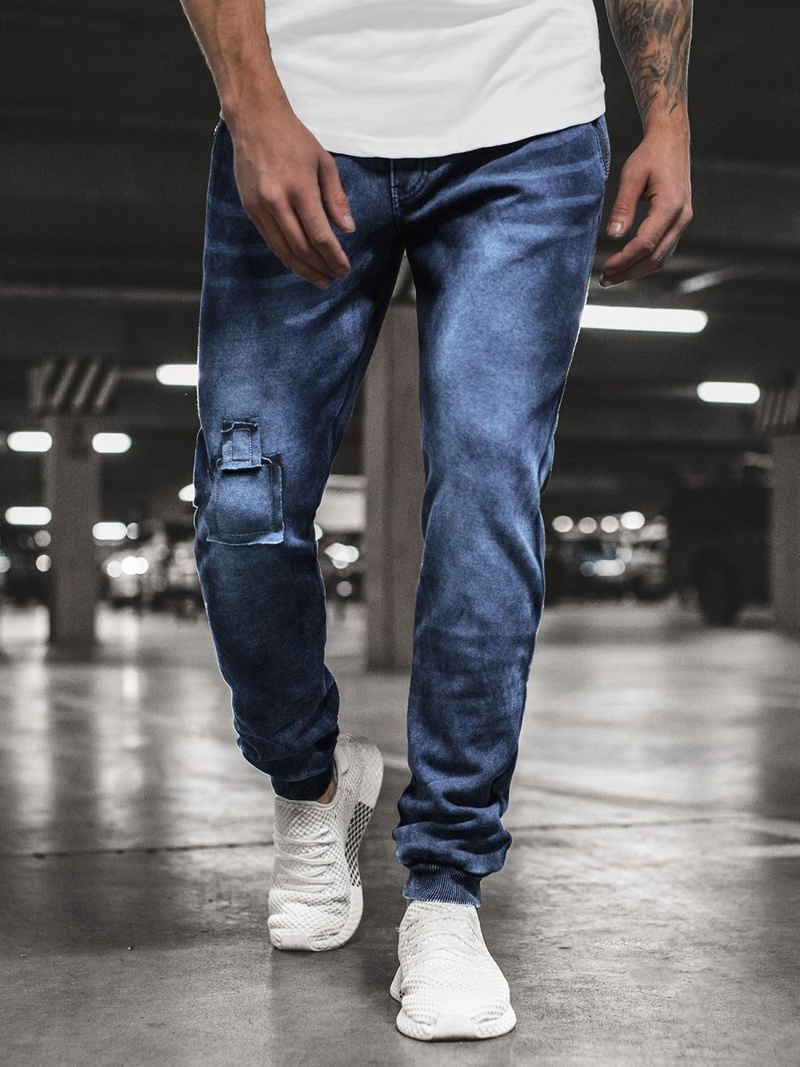 Штани чоловічі джоггери Синi OZONEE JS/KK1062