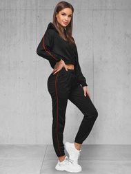 Жіночий спортивний костюм з двох частин Чорний OZONEE O/HW251213B