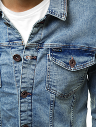 Куртка чоловіча джинсова Яскраво-Синя OZONEE BN/6075