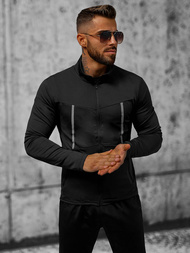 Kurtka przejściowa męska czarna OZONEE JS/M10308