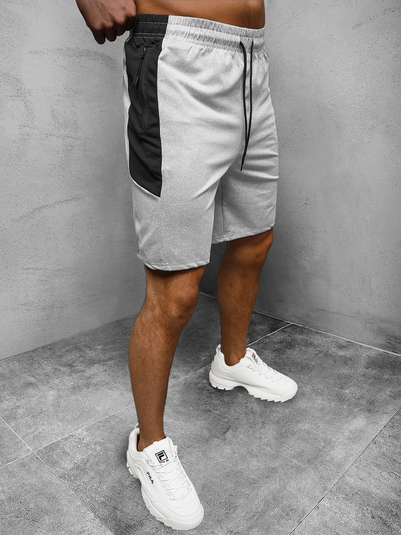 Spodenki dresowe męskie szare OZONEE JS/68026