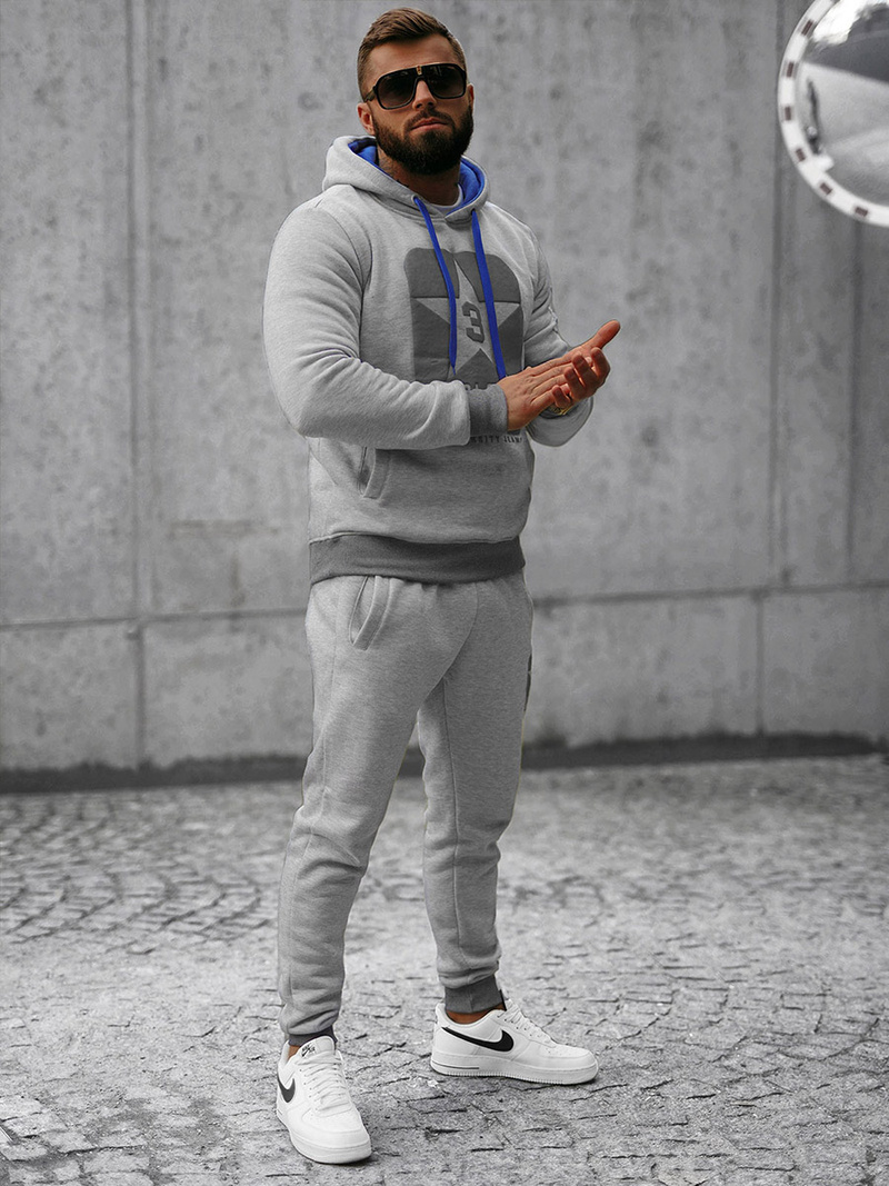 Komplet dresowy męski szary OZONEE JS/8C59/2