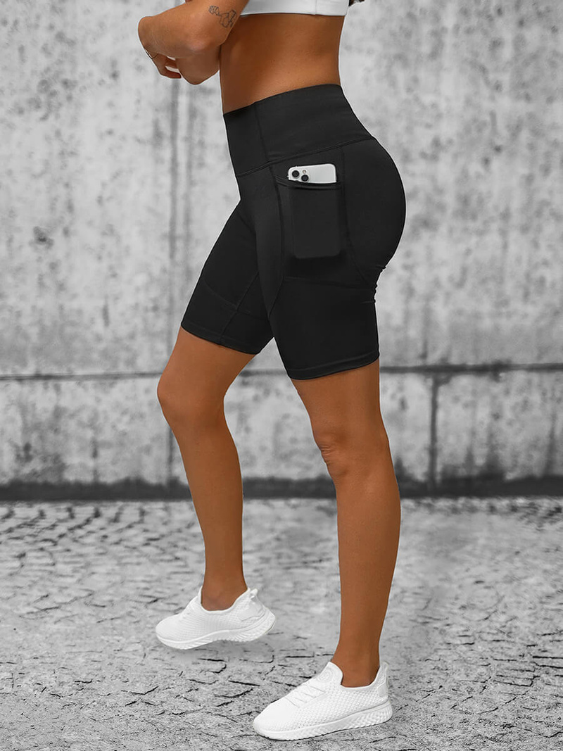 Legginsy krótkie damskie kolarki czarne OZONEE O/YY9251A