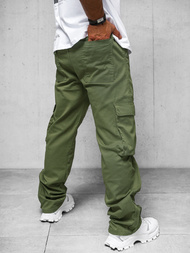 Spodnie męskie cargo wide leg khaki OZONEE O/G3016Z