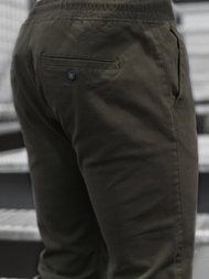 Spodnie męskie chino joggery khaki OZONEE JB/JP1145/17