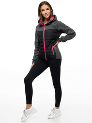 Kurtka damska czarna OZONEE JS/KSW4002