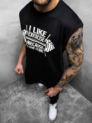 Майка чоловіча Чорно-Бiлий OZONEE MACH/M1210Z