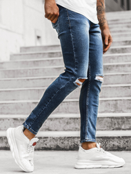 Spodnie jeansowe męskie niebieskie OZONEE DP/588/R4