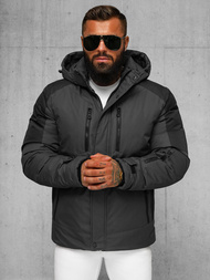 Kurtka zimowa męska grafitowa OZONEE JS/91M9902/105Z