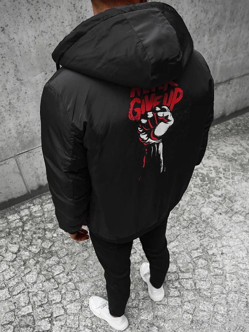 Чоловіча зимова куртка Чорна OZONEE JS/M761/392