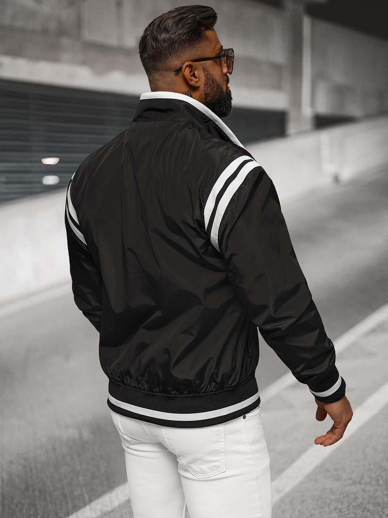 Kurtka męska czarna OZONEE JS/5M3218/392