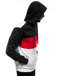 Bluza z kapturem męska biała OZONEE JS/JZ11059Z