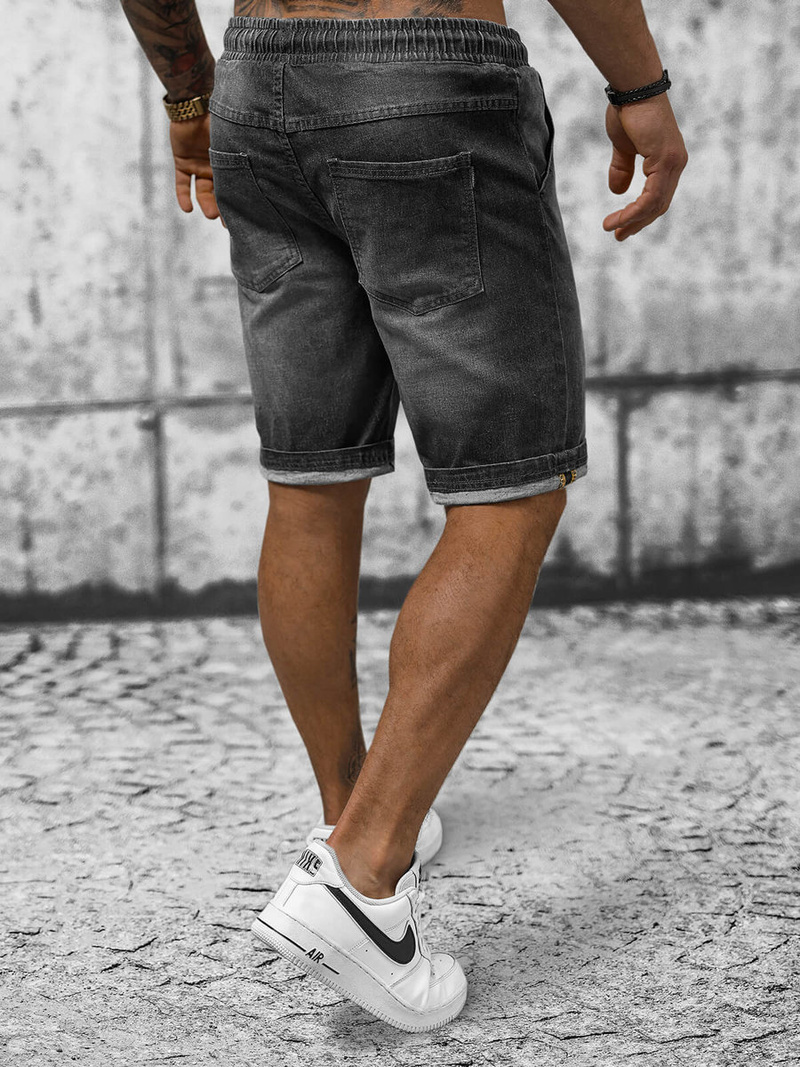 Шорти джинові чоловічі Графітові OZONEE NB/MP0276GC