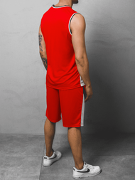 Komplet męski koszykarski czerwony OZONEE JS/68C10167