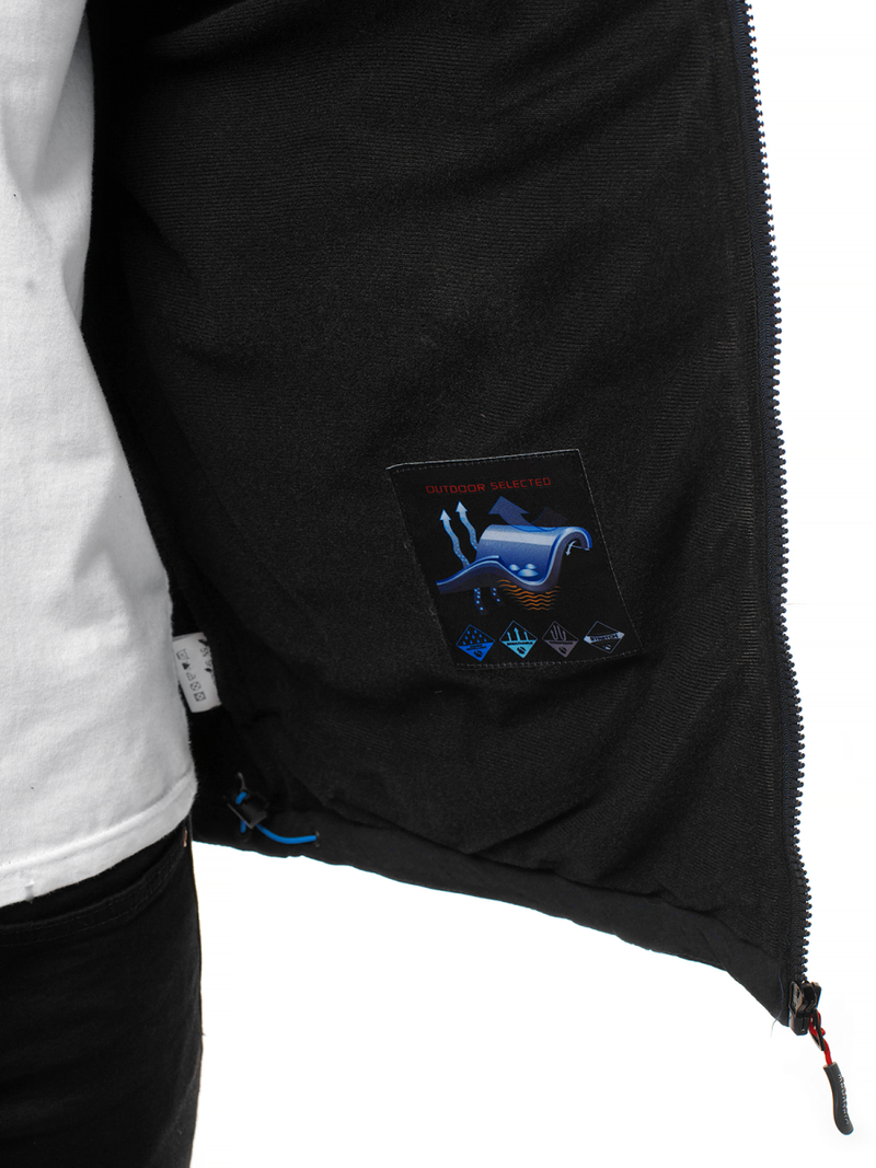 Куртка чоловіча Чорно-Синя OZONEE GE/12262