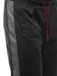 Spodnie dresowe męskie czarno-grafitowe OZONEE JS/JZ11003Z
