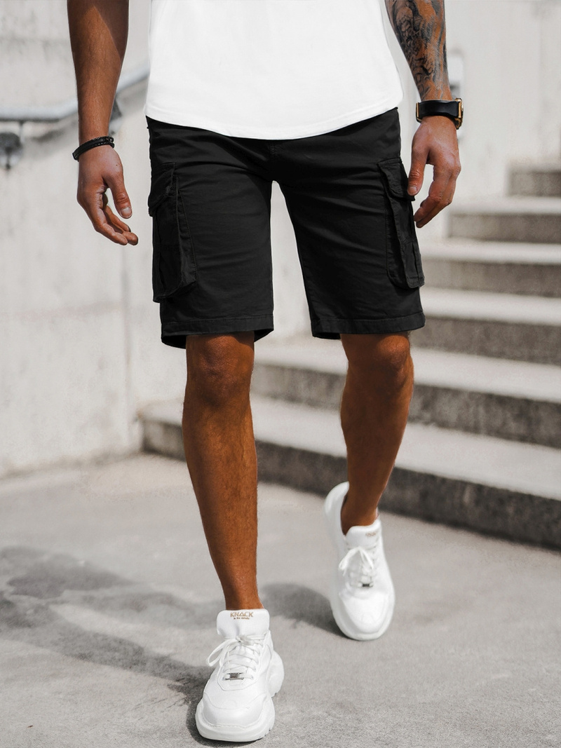 Шорти джинові чоловічі Чорнi OZONEE T/XX160086/1