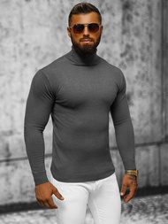 Sweter męski golf grafitowy OZONEE NB/MMB600/3Z