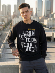 Bluza męska czarna OZONEE JS/8B1763/3Z