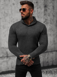 Sweter męski grafitowy OZONEE NB/MM6018/3Z