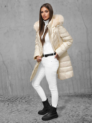 Куртка жіноча екрю OZONEE JS/5M3162/254