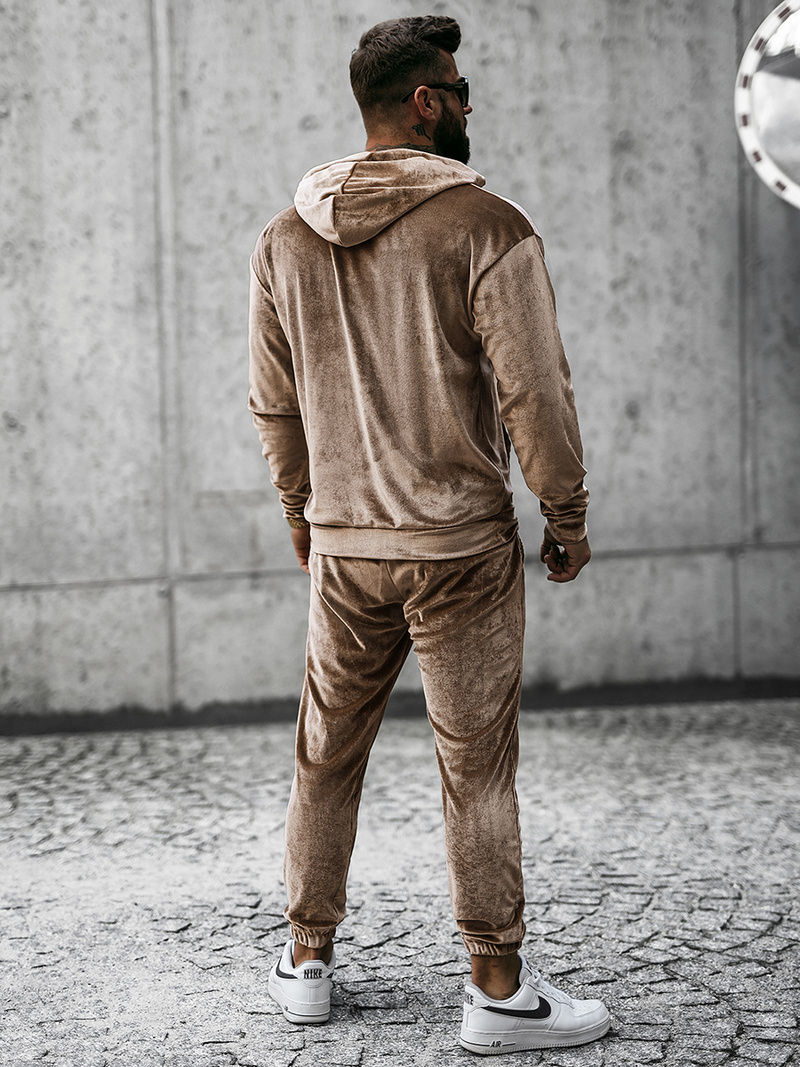 Спортивний костюм чоловічій Темно-Бежевi OZONEE O/D7517