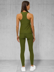 Komplet sportowy dwuczęściowy khaki OZONEE JS/YW88037/7