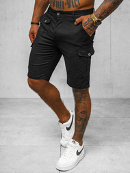 Spodenki męskie chino czarne OZONEE NB/MP0188N