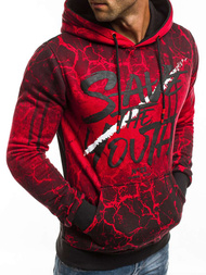 Bluza męska czerwona OZONEE JS/DD267Z