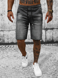 Шорти джинові чоловічі чорнi OZONEE NB/MP0276N