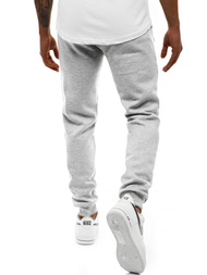 Spodnie dresowe męskie szare men/ck01