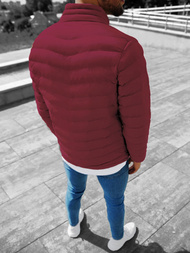 Kurtka męska przejściowa bordowa OZONEE JS/SM70