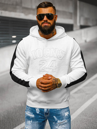 Толстовка чоловіча біла OZONEE JS/3B579