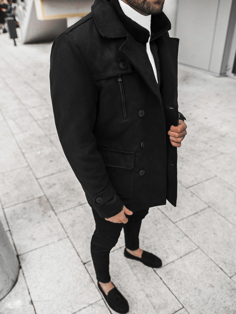 Пальто чоловіче Чорний OZONEE JS/79M3143Z