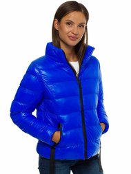 Kurtka pikowana damska ciemnoniebieska OZONEE JS/M23061/4