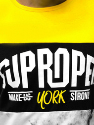 T-Shirt męski żółty OZONEE JS/KS1974