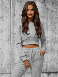 Жіночий спортивний костюм з двох частин Сiрий OZONEE JS/8C78/2Z