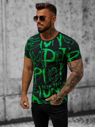 T-shirt męski czarny OZONEE JS/KS1972Z
