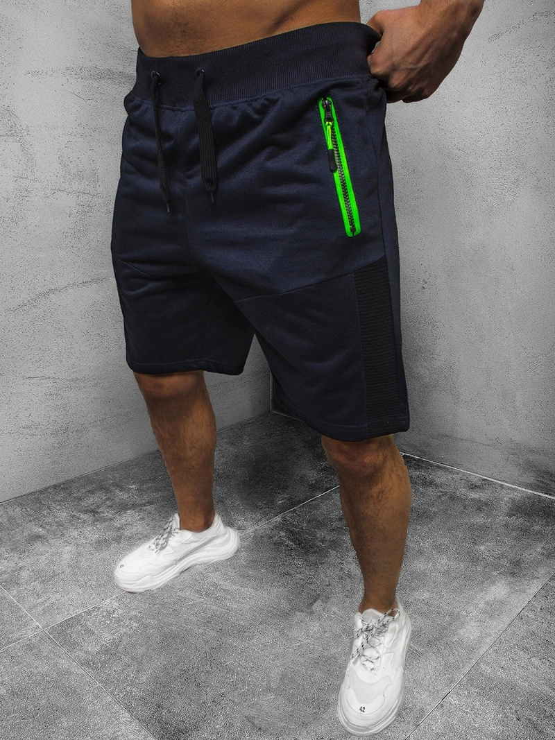 Spodenki dresowe męskie granatowe OZONEE JS/68K10257