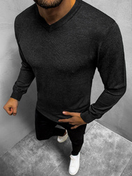 Sweter męski grafitowy OZONEE BL/M007Z 