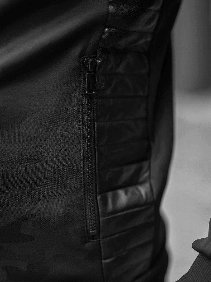 Komplet dresowy męski czarny OZONEE O/3A126/A128