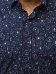 Koszula męska granatowa OZONEE B/K62