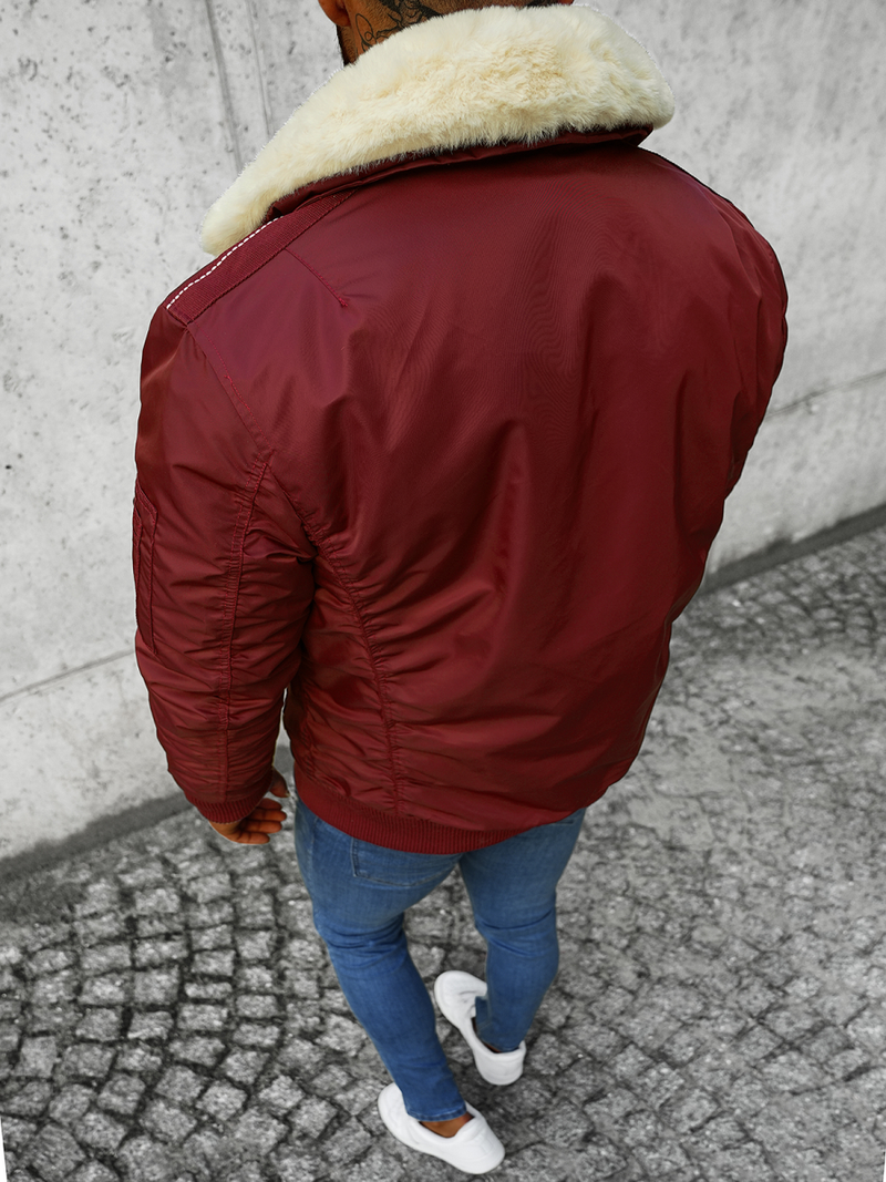 Kurtka męska bordowa OZONEE O/X1026KZ