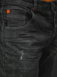 Чоловічі джинсові шорти чорні OZONEE O/24000