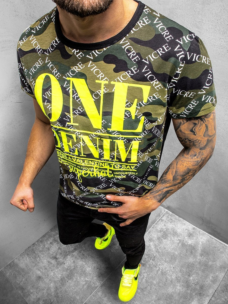 Футболка чоловіча Чорна OZONEE JS/KS2555