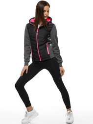 Kurtka damska czarna OZONEE JS/KSW4003